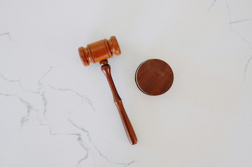 A gavel belonging to a bilingual criminal defense attorney in Tijuana, Mexico